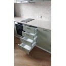 Прямая кухня с подсветкой