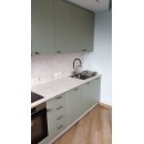 Прямая кухня с подсветкой