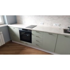 Прямая кухня с подсветкой