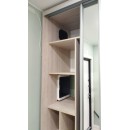 Шкаф купе в нишу с зеркалом 